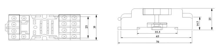 Relay socket PYF14.5A 3